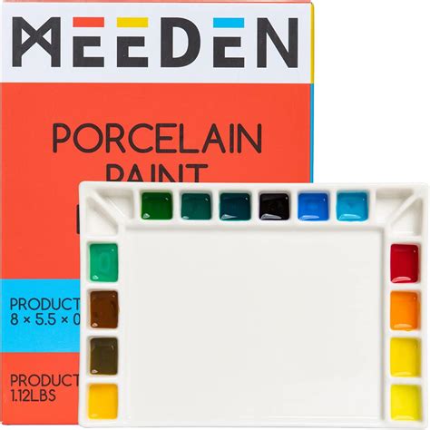 MEEDEN Palette De Peinture Acrylique 18 Puits Pour Aquarelle Gouache