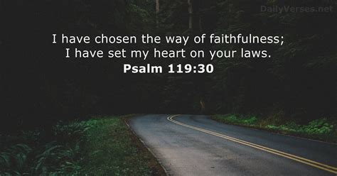 Psalm 119:30 - Bible verse - DailyVerses.net