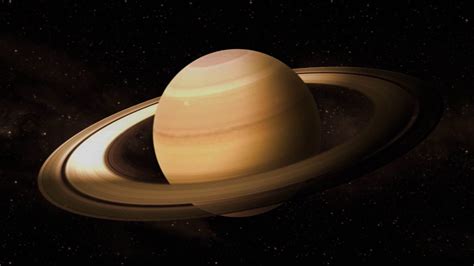 Planet Saturn Spinning In Space 50 Fps Youtube