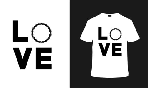 A T Shirt With The Word Love On It And A Circle In The Middle