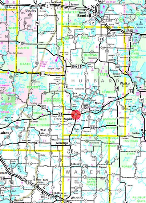 Park Rapids Mn Map Islands With Names