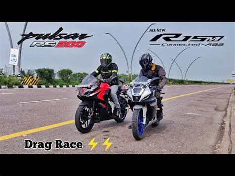 Bajaj Pulsar RS 200 Vs Yamaha R15M Drag Race Ye Hai R15M Ka Sach