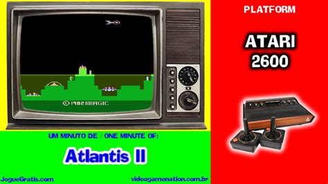 One Minute Of Atlantis Ii Atari Imagic Youtube