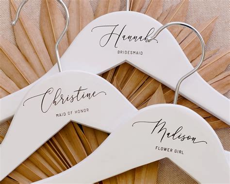 Custom Bridal Hanger Bridesmaid Hangers Personalized Wedding Dress