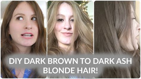 How To Dark Brown To Blonde To Dark Ash Blonde Hair Youtube