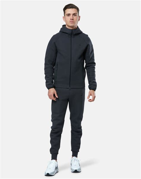 Nike Mens Tech Fleece Hoodie Grey Life Style Sports Uk