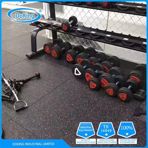 High Quality Epdm Rubber Flooring Interlock Colorful Fleck Rubber Gym