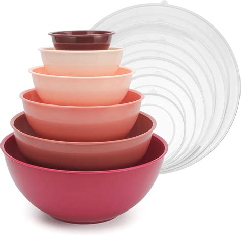 Amazon Cook With Color Mixing Bowls With Lids Piece Plastic