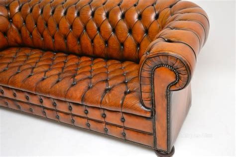 Antique Deep Buttoned Leather Chesterfield Sofa - Antiques Atlas