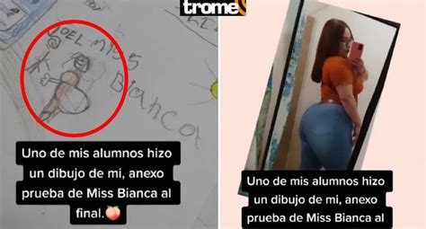 TikTok Viral Profesora Pide A Sus Alumnos Que La Dibujen Como Tarea Y