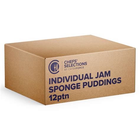 Chefs Selections Individual Jam Sponge Puddings 1 X 12 Caterforce