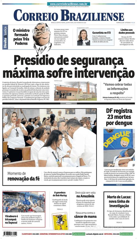 Correio Braziliense Fev Jornais E Revistas Sapo Pt