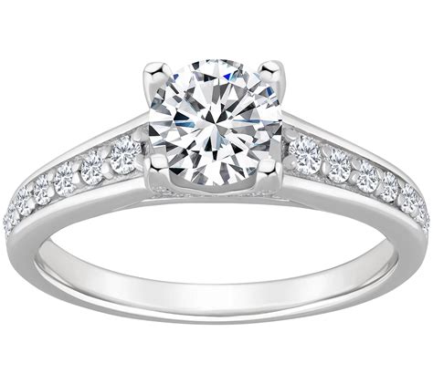 Affinity 1.25 cttw Diamond Engagement Ring, 14K Gold - QVC.com