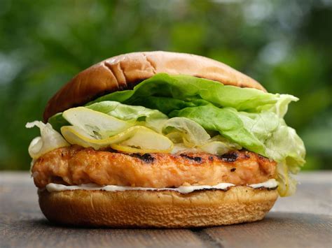 Perfect Grilled Salmon Burgers With Instant Pickled Lemons Chefsteps