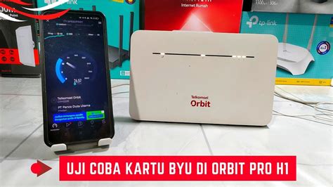 Uji Coba Pasang Kartu By U Di Modem Orbit Telkomsel Pro H Internet