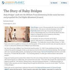 Lesson On Ruby Bridges Lesson Plans Worksheets Reviewed By Teachers