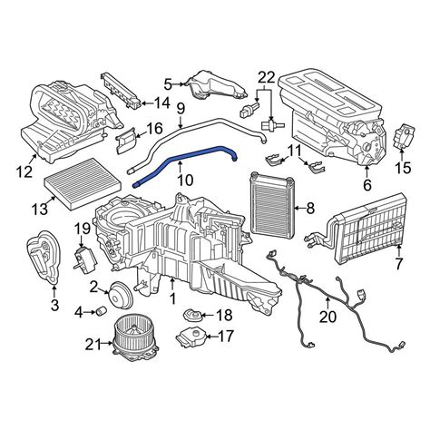 Ford OE FL3Z18663A HVAC Heater Hose Outlet Tube