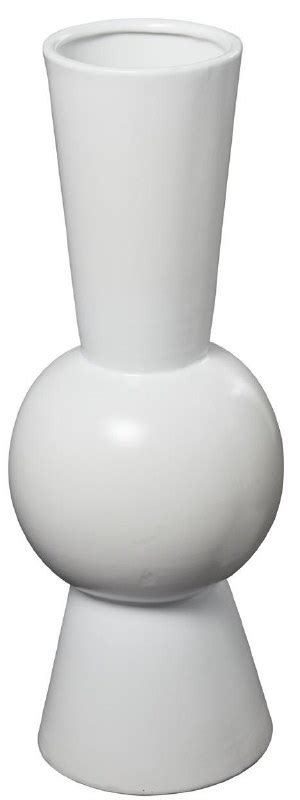 20 White Modern Ceramic Vase Wilford Lee Home Accents