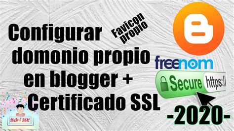 Como Configurar Un Dominio Propio En Blogger O Sitio Web Conseguir