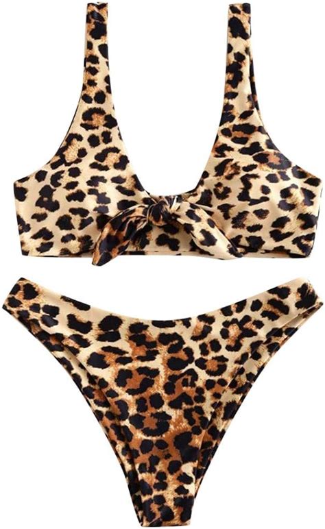 FOTBIMK Maillot de Bain Femme 2 Pieces Sexy Femmes Bikini Sexy Imprimé