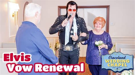 Joe Diana S Elvis Vow Renewal In Las Vegas Graceland Chapel Youtube