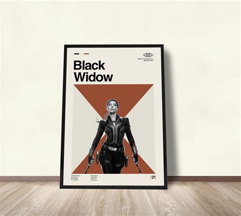 Black Widow Poster Black Widow Print Black Widow Art - Etsy