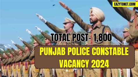 Punjab Police Constable Vacancy 2024 Punjab Police Recruitment 2024