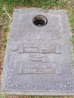 Theodore Franklin Stone Find A Grave Memorial