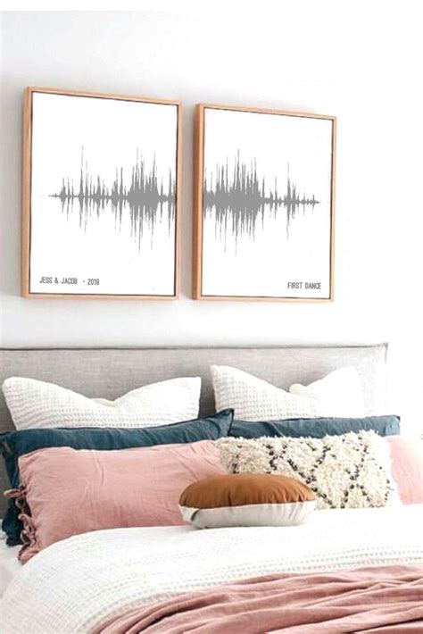 Two Piece Set Custom Sound Wave Art, Sound Wave Art Prints, Custom Soundwave Prints, Voice Art ...