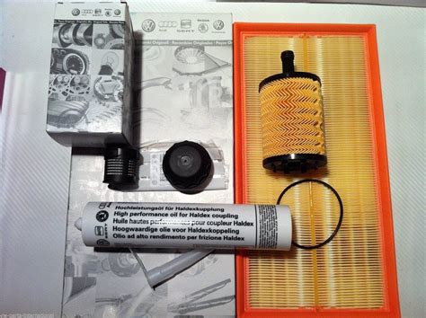 Vw Golf Mk4 R32 Service Kit Haldex Oil And Filter Engine Air And Oil