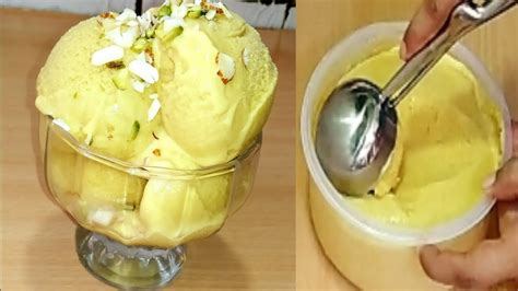 Mango Ice Cream Recipe Homemade Creamy Mango Ice Cream मैंगो