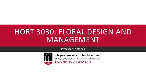 Hort Floral Design And Management Youtube