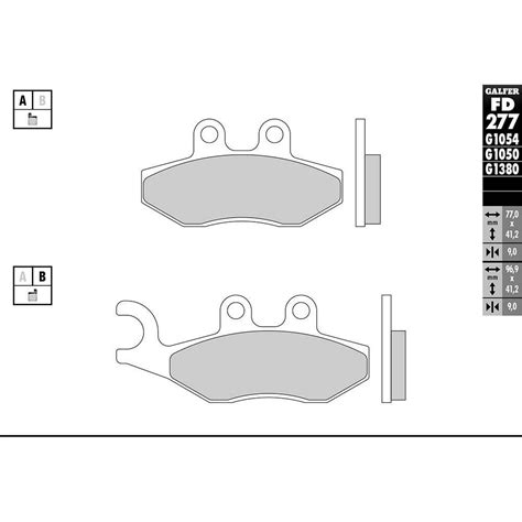 Plaquettes De Frein Galfer G Semi M Tal Fd Pi Ces Freinage