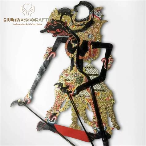 Jual Wayang Alusan Kulit Kerbau Asli Gatotkaca Gatot Kaca Hitam Gapit