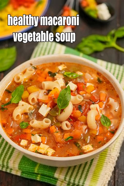 Healthy Macaroni Vegetable Soup Recipe