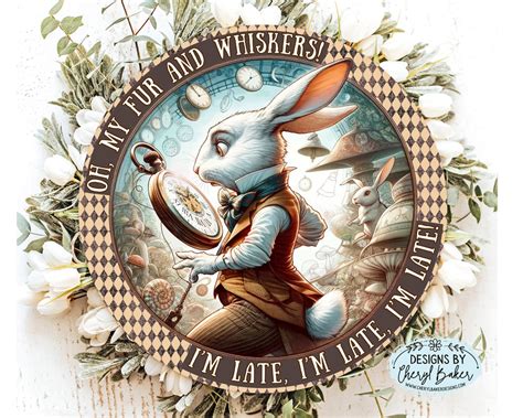 Alice in Wonderland Signs, Alice in Wonderland White Rabbit Alice in ...