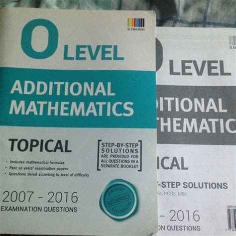 Additional Mathematics Topical Tys O Level Hobbies Toys Books