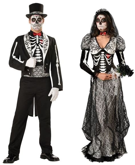 Couples Skeleton Costume Zombie Halloween Costumes Zombie Halloween