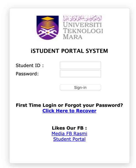 UiTM Student Portal: SIMS, Semak Result, Bil Yuran,Jadual Exam (Login)