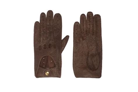 Driving Gloves Premium Peccary Skin Lambskin Causse