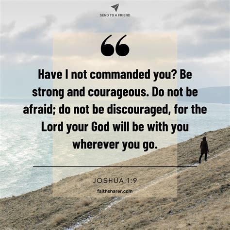 Joshua 19 Have I Not Commanded You Be Strong And Courageous Do Not