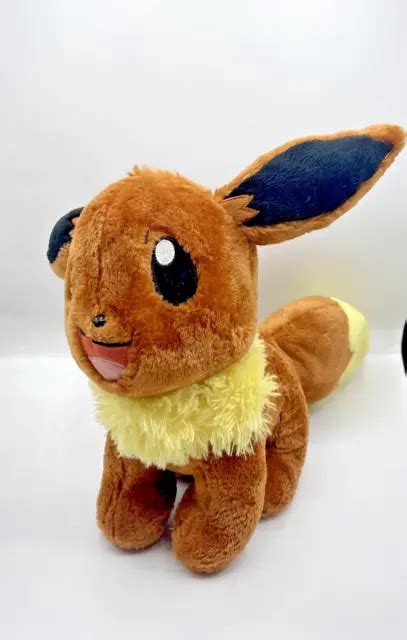 Official Pokemon Eevee Build A Bear Bab Soft Plush Toy Collectible From