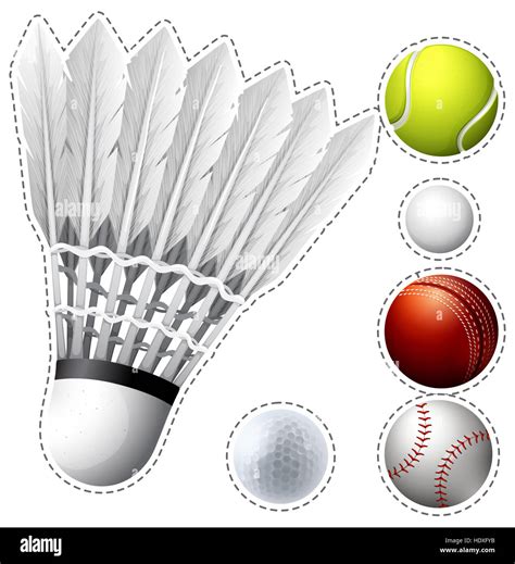 Différents types de balles illustration Photo Stock Alamy