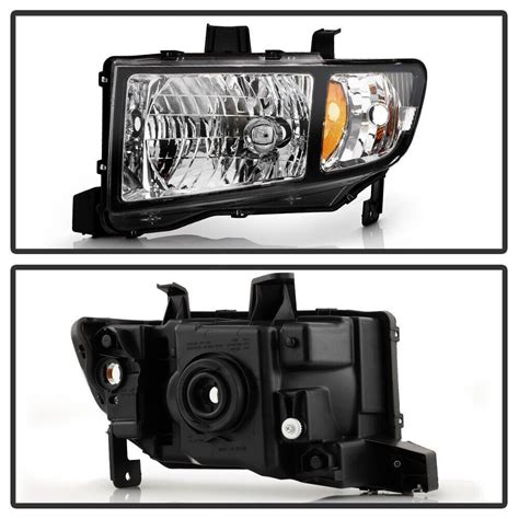 Spyder Honda Ridgeline W Black Trim Headlight Set Hd