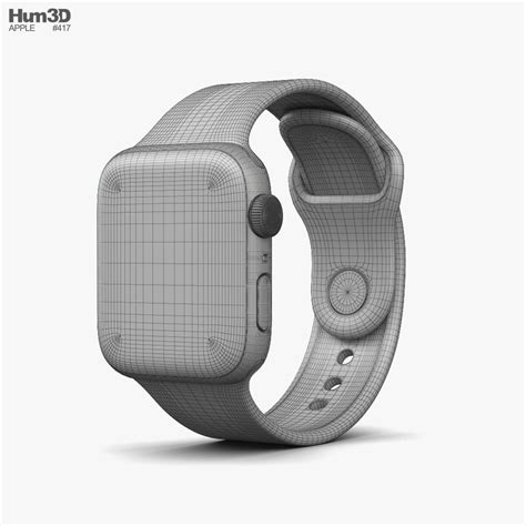 Apple Watch Series 6 40mm Stainless Steel Silver 3D 모델 다운로드 전자 기기 on