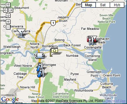 Nowra Map