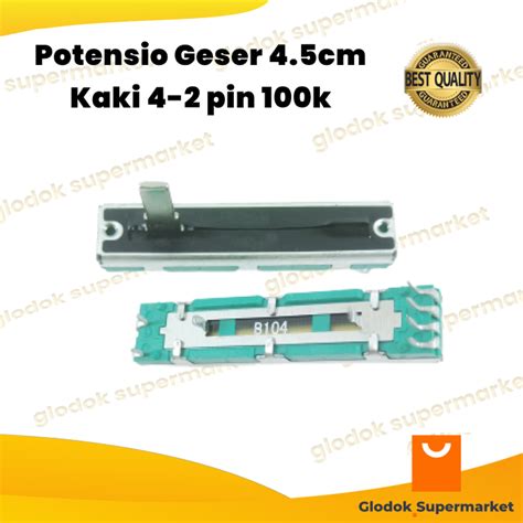 Potensio Geser 4 5cm Kaki 4 2 Pin 100k Potentio Volume 4 5 Cm 45mm