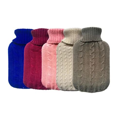 2l Knitted Hot Water Bag Bottle Cover Case Heat Warm Keeping Coldproof