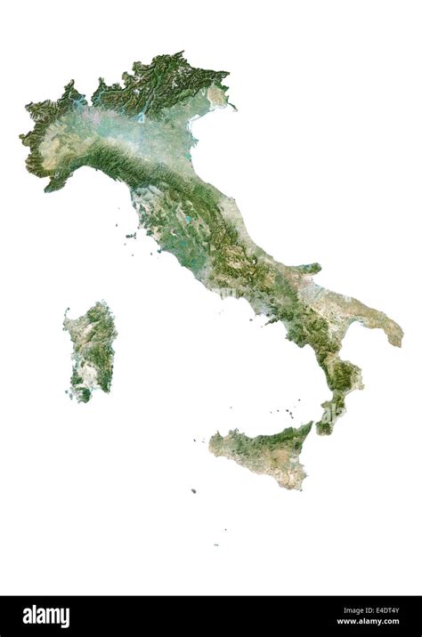 Italy, Satellite Image Stock Photo - Alamy