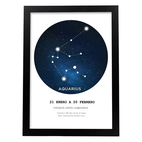 Assiette Avec La Constellation Du Verseau Affiche Du Symbole Du